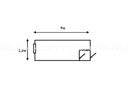 Блок-контейнер 9м с тамбуром для жилья в Валуйках